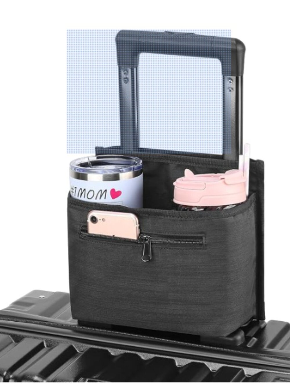 ZHCHG Luggage Travel Cup Holder – Foldable Suitcase Drink Carrier – NEW in Box